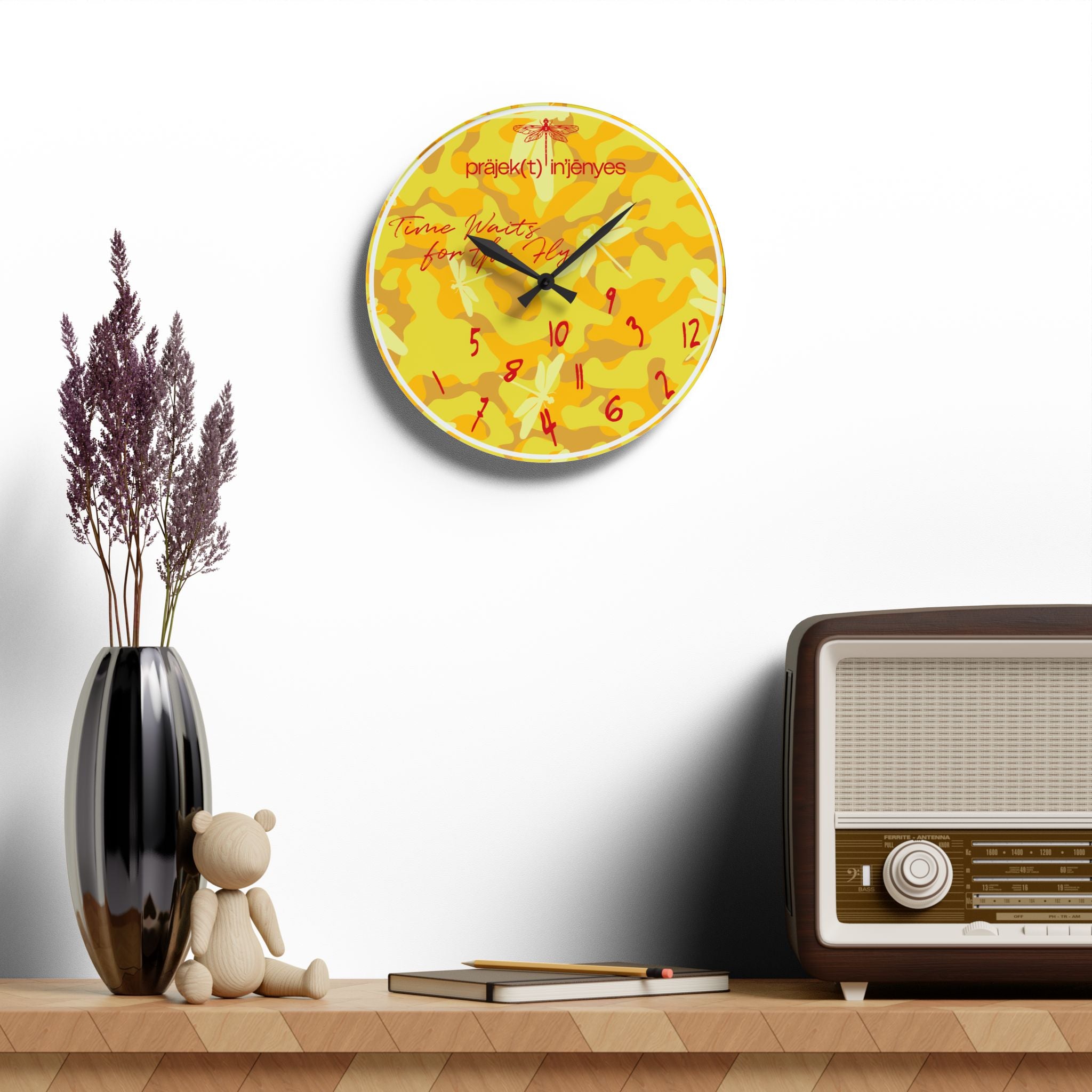 Golden Hour "Fly Type of Time" Clock