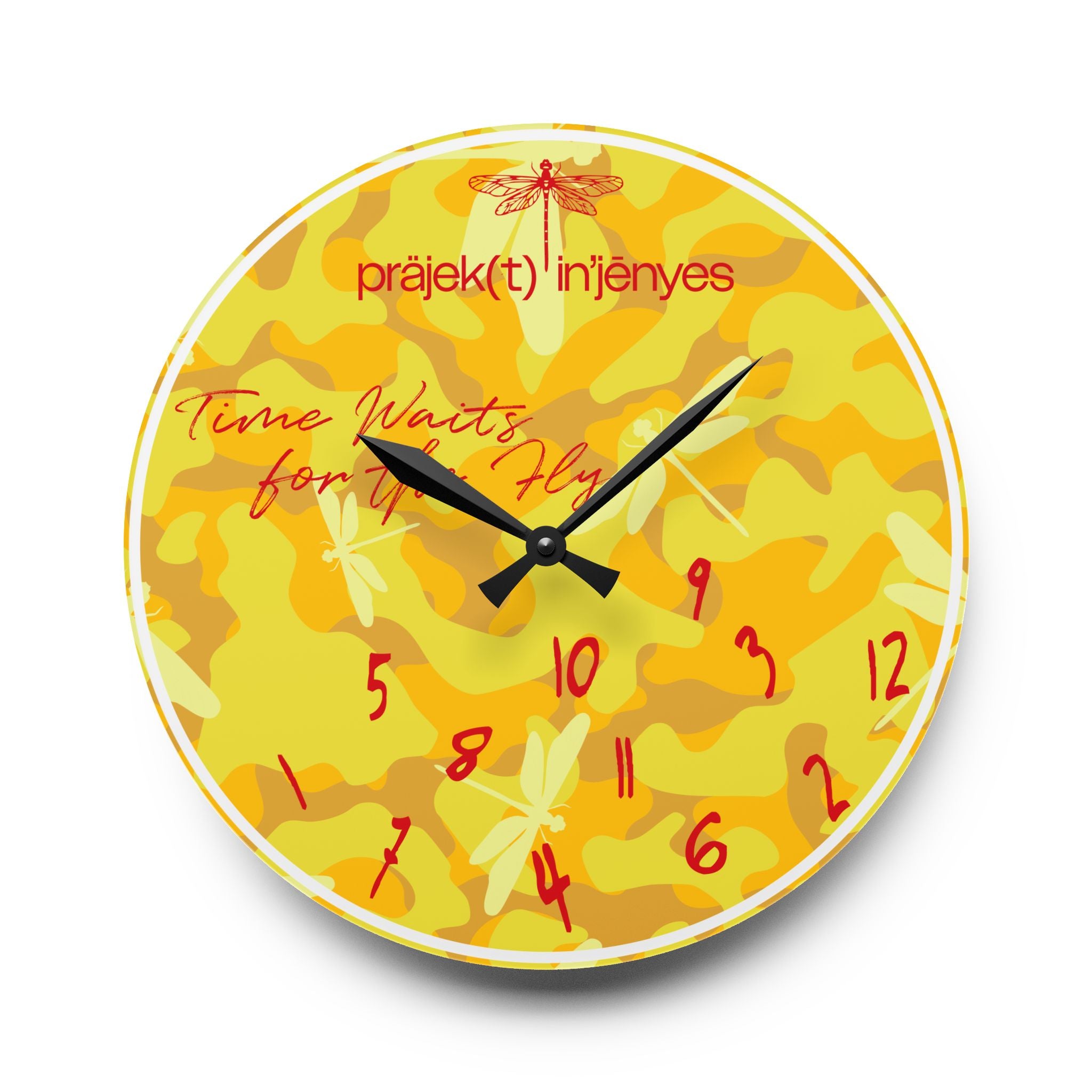 Golden Hour "Fly Type of Time" Clock